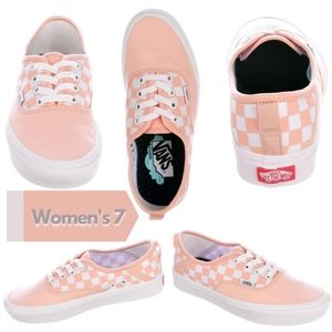 🏄♀️Vans Comfycush Authentic SF Checker Spanish Villa White Canvas Collapsib…